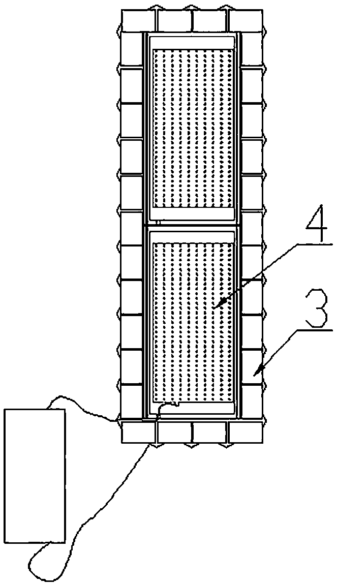 Solar photovoltaic traffic ground indication luminous system and production process thereof