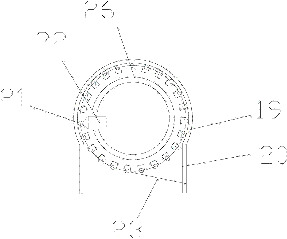 Concrete pole reinforcement cage manufacturing device