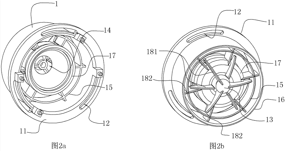 Vertical spiral wing type water metering device