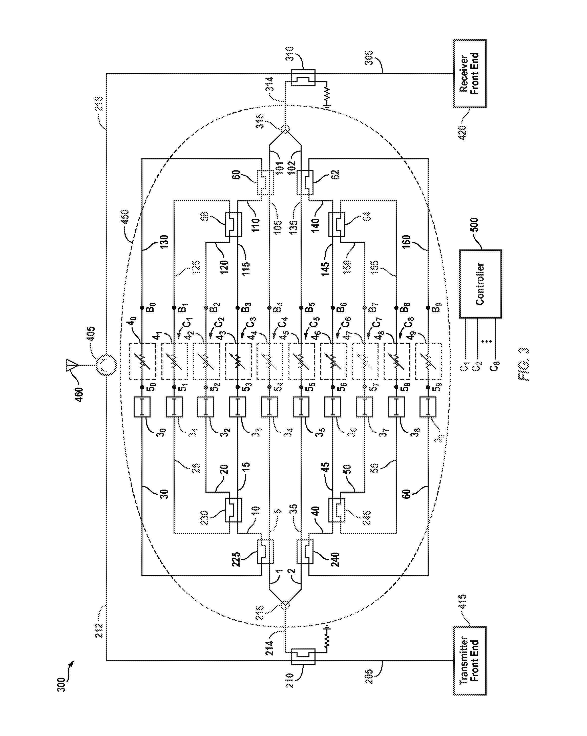 Signal cancellation using feedforward and feedback paths