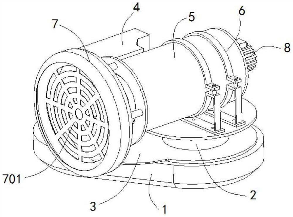 Building formaldehyde filtering and removing device capable of acting in all directions