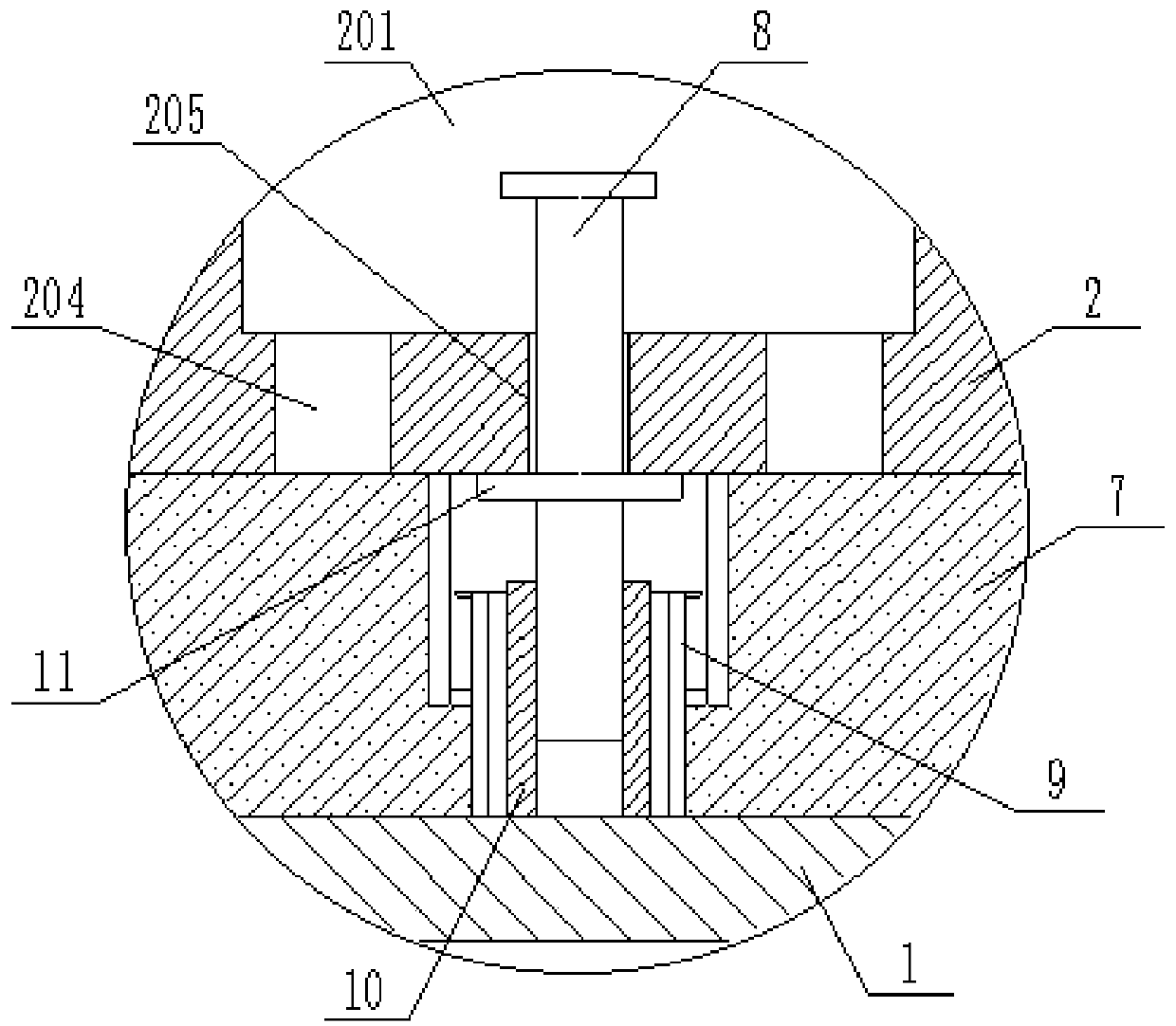 Embedded traffic rail assembly