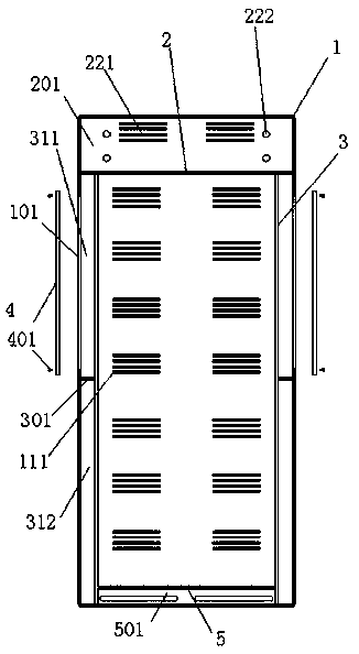 An easy-to-maintain power distribution cabinet