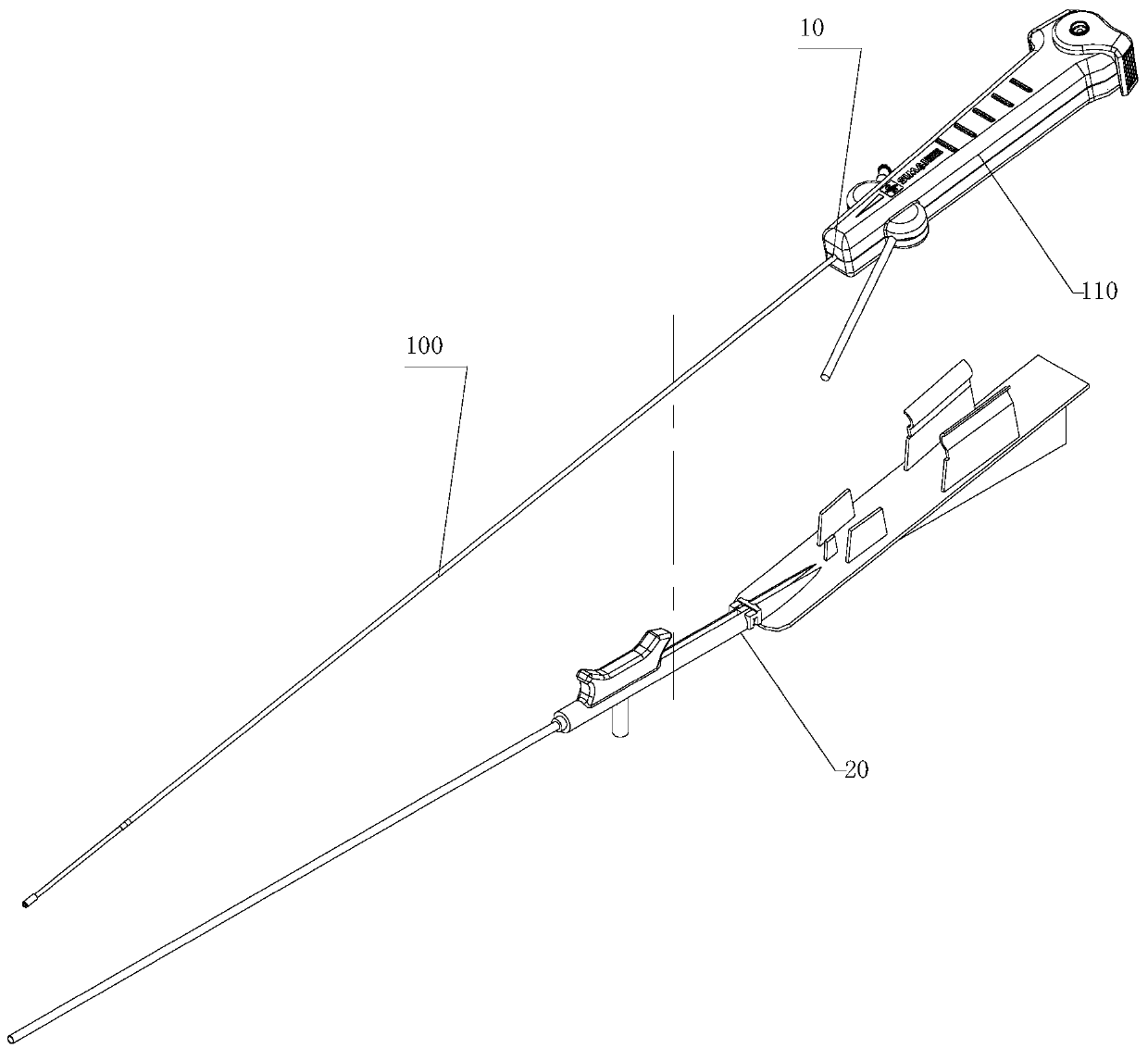 Ureterorenoscope system and implantation method thereof