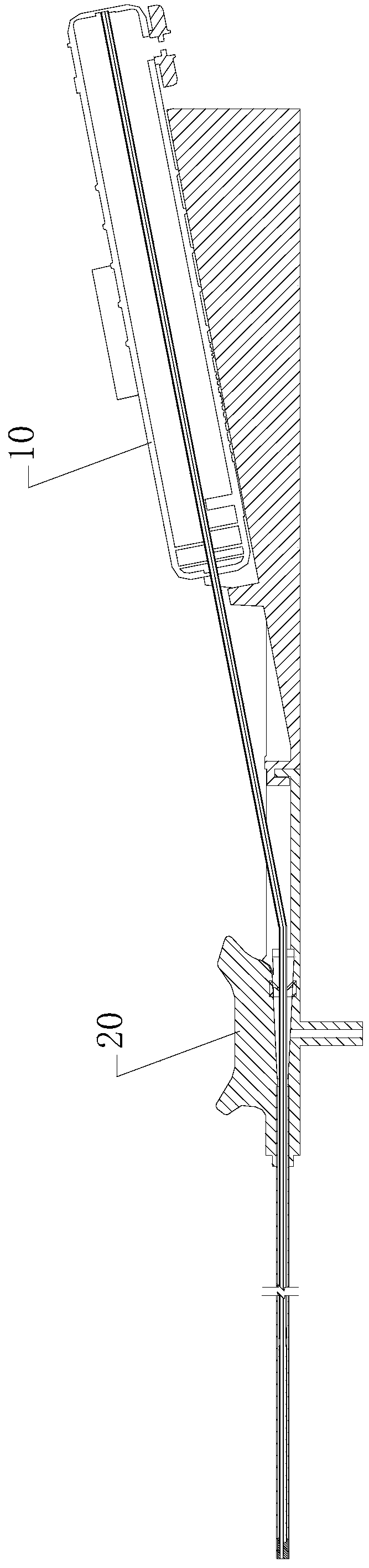 Ureterorenoscope system and implantation method thereof