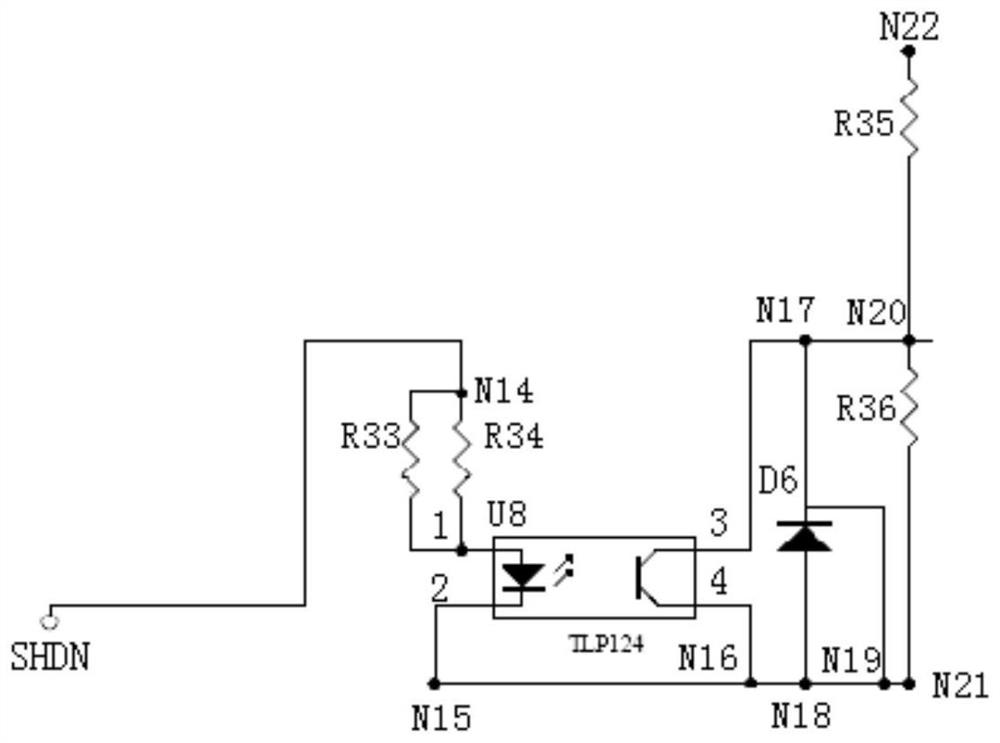 Remote control circuit based on vehicle equipment power supply board card and control method thereof