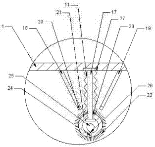 Full-directional cleaning device for abnormal workpiece