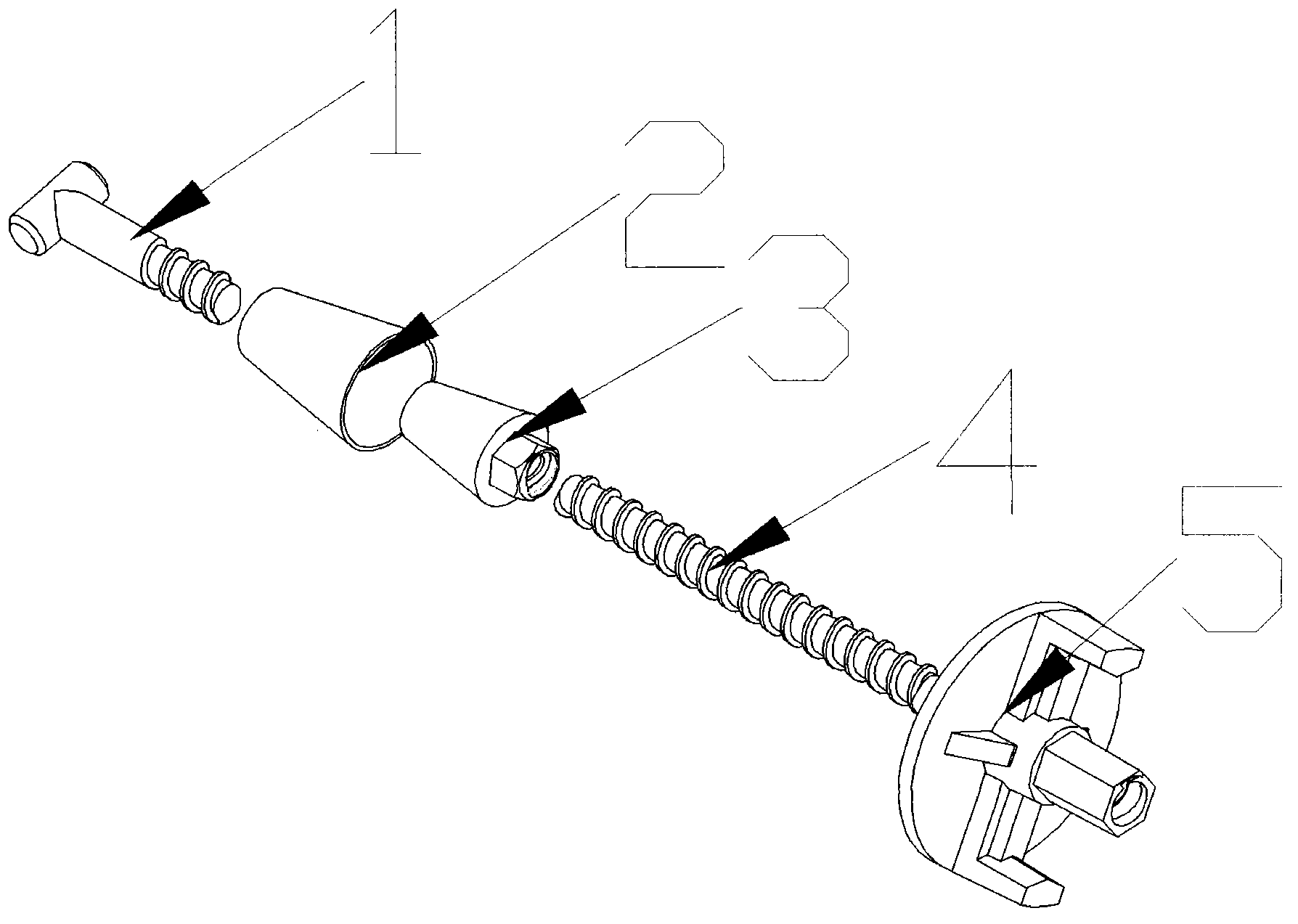 Novel outer wall joint straightness ensuring device and use method thereof