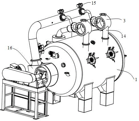 High-temperature high-pressure gas-liquid dyeing machine and control method thereof