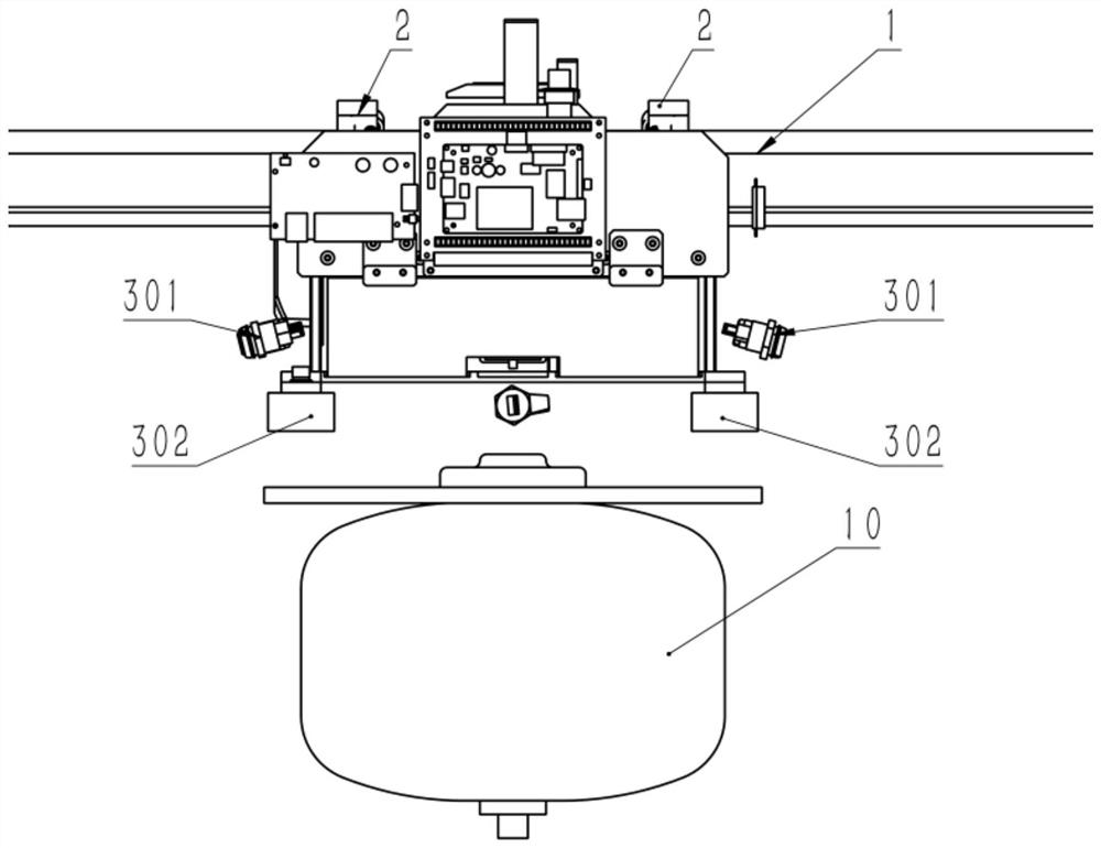 Rail-hanging fire-fighting inspection robot