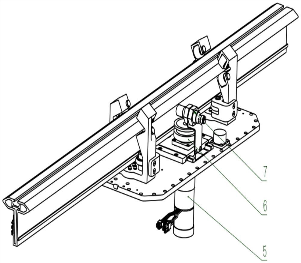 Rail-hanging fire-fighting inspection robot