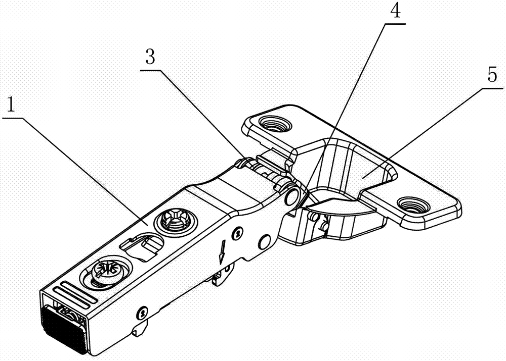 Blind hinge for furniture