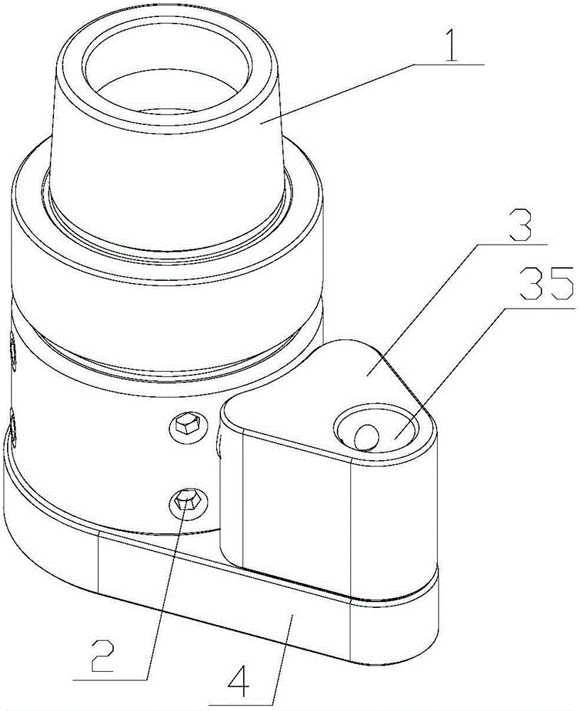 Main shaft locking structure