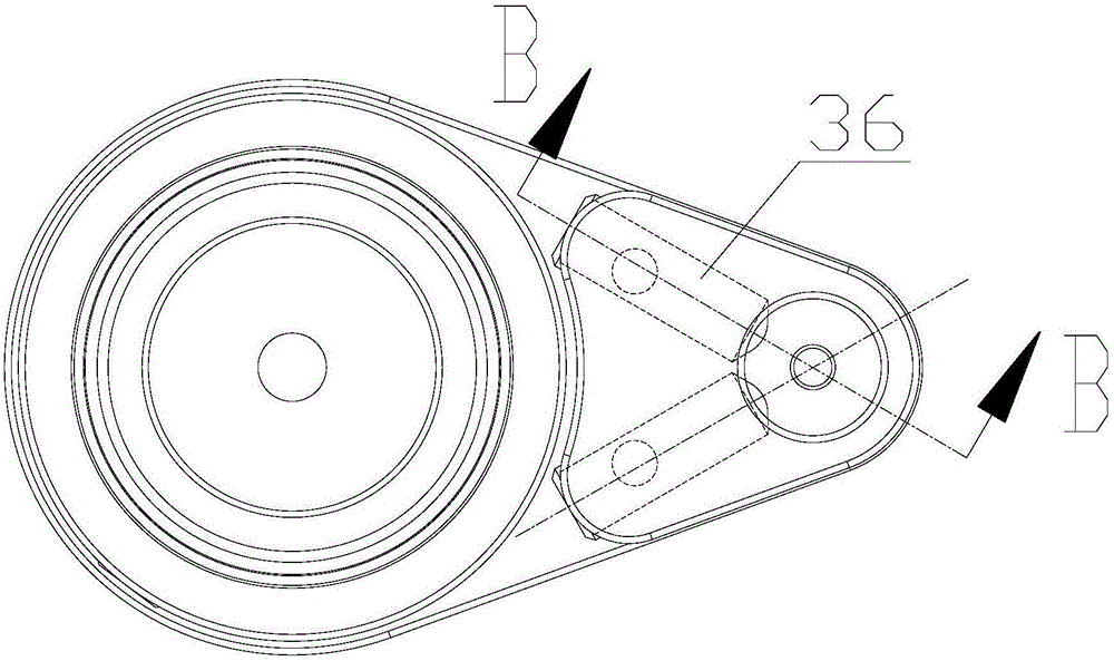 Main shaft locking structure