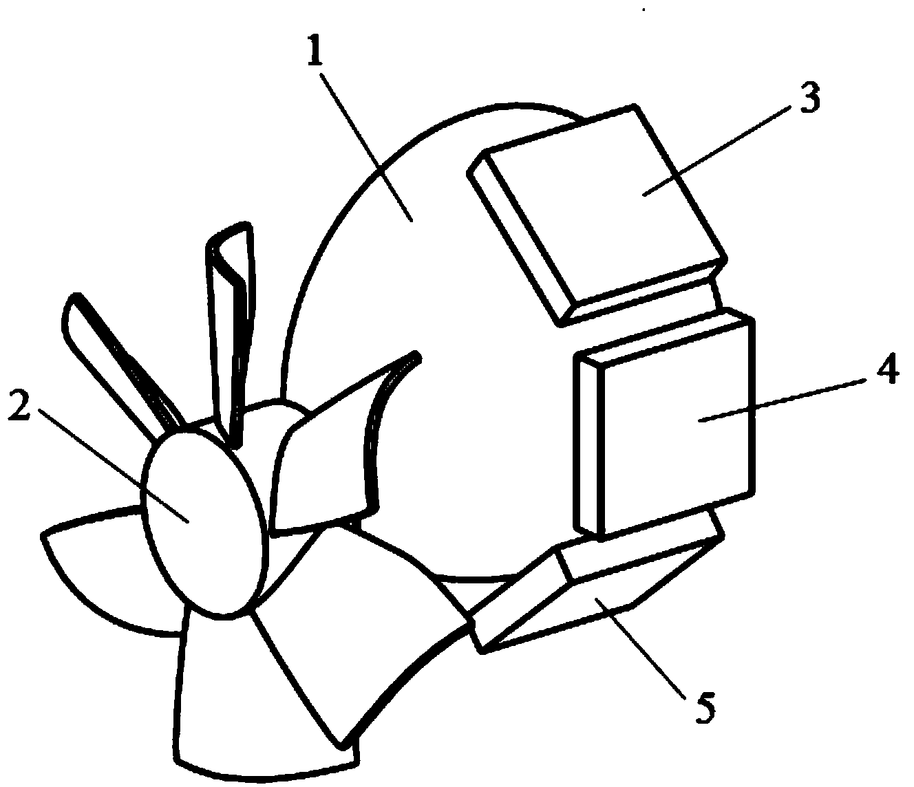 Waste heat utilization projector heat dissipation system based on thermoelectric conversion