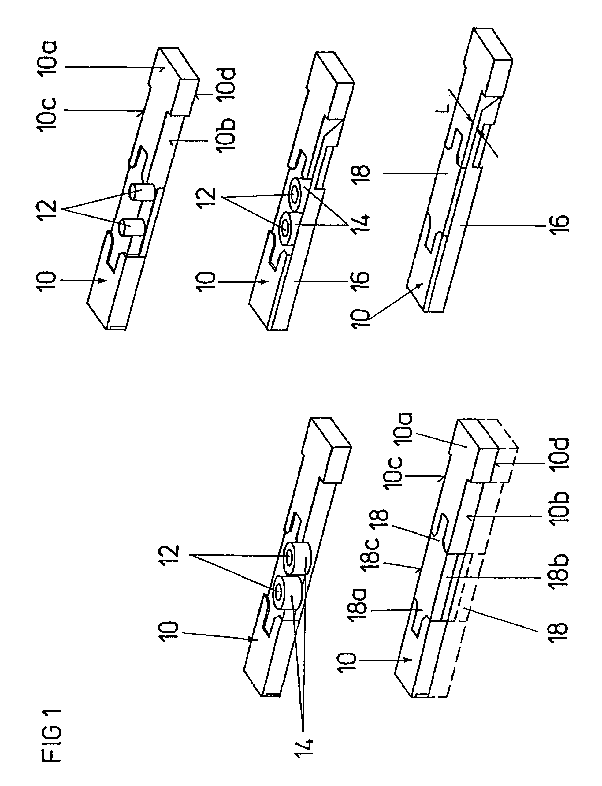 Guide rods for a Jacquard loom