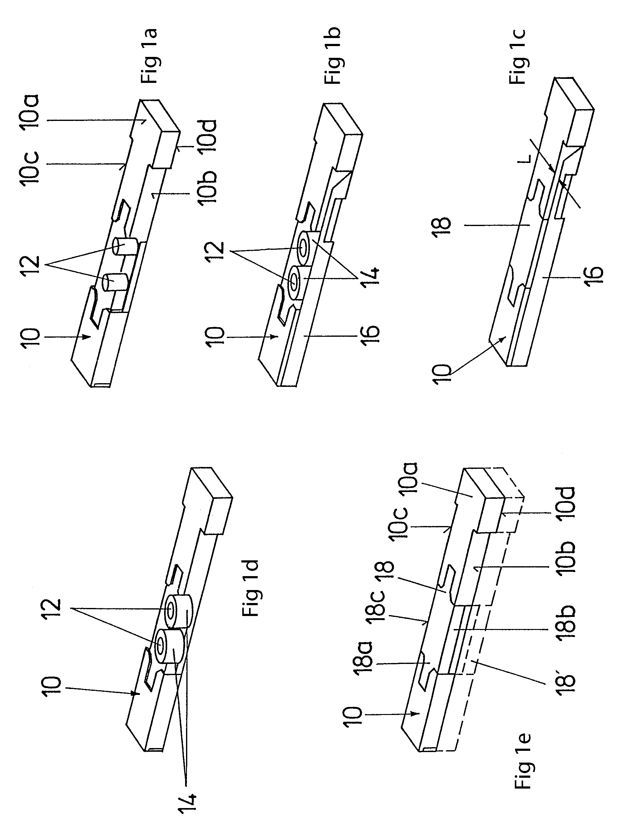 Guide rods for a Jacquard loom