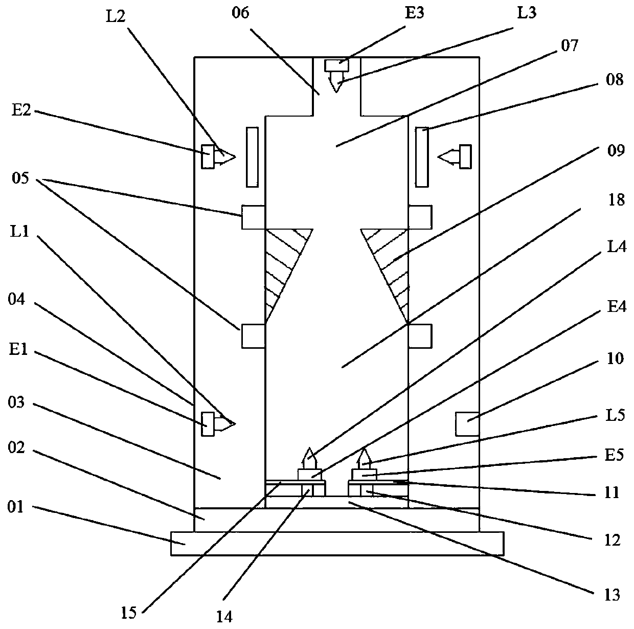 Miniaturized atomic interference gyroscope and measuring method