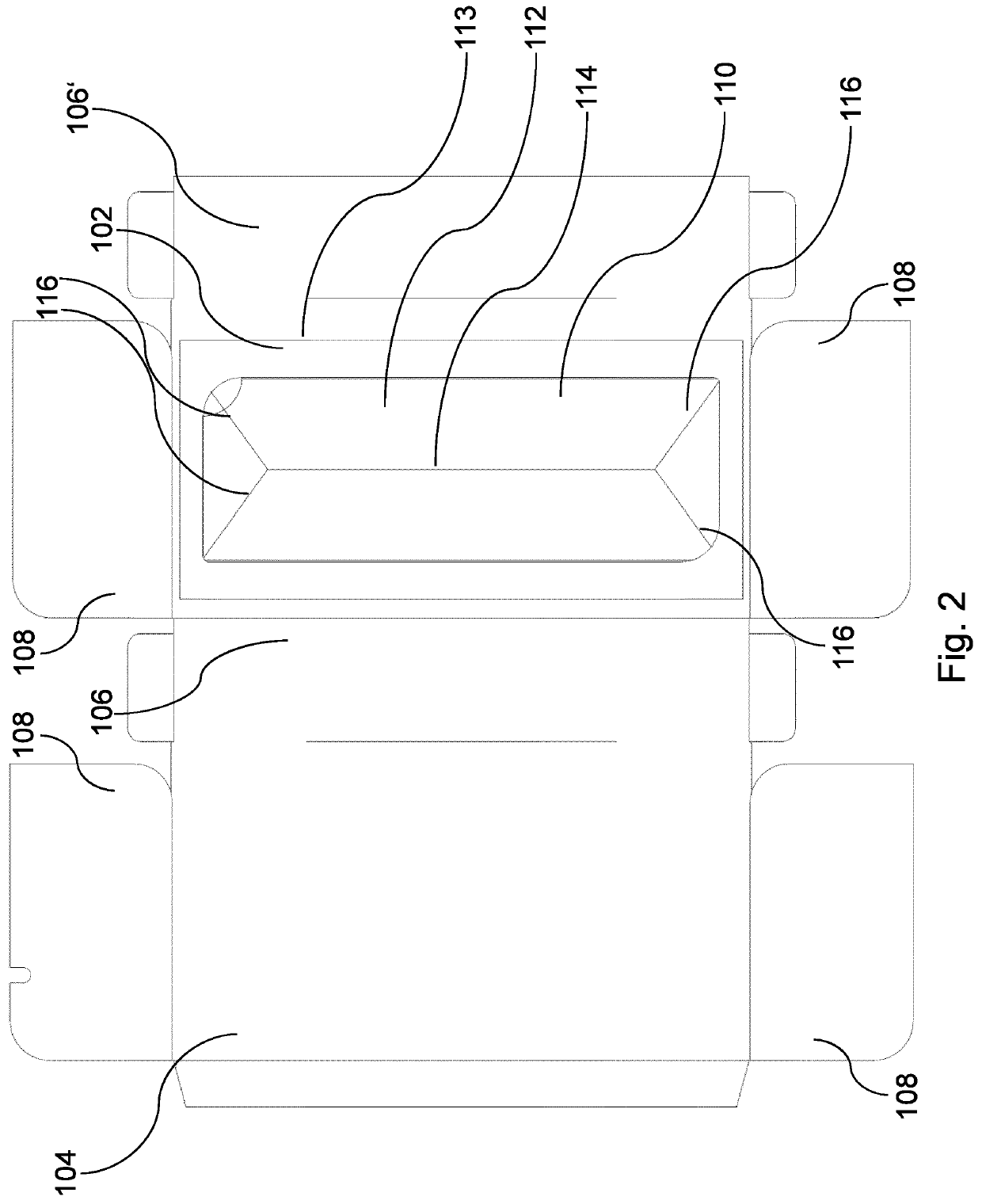 Dispensing box comprising a stack of sheet products