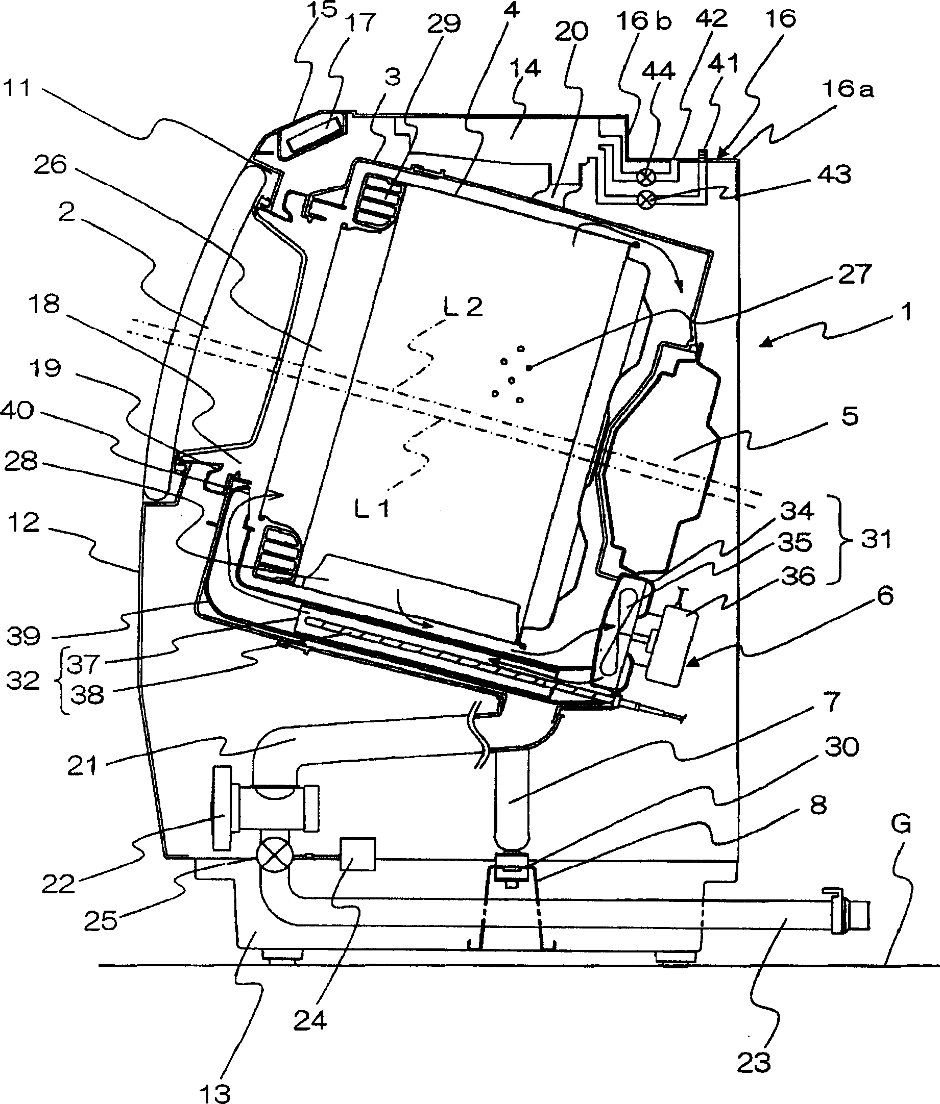 Washing dryer