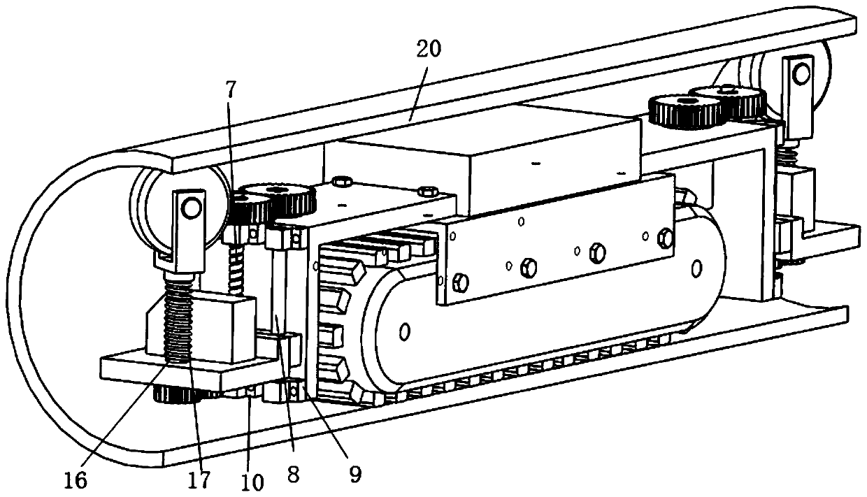 A wheel-track composite pipeline robot