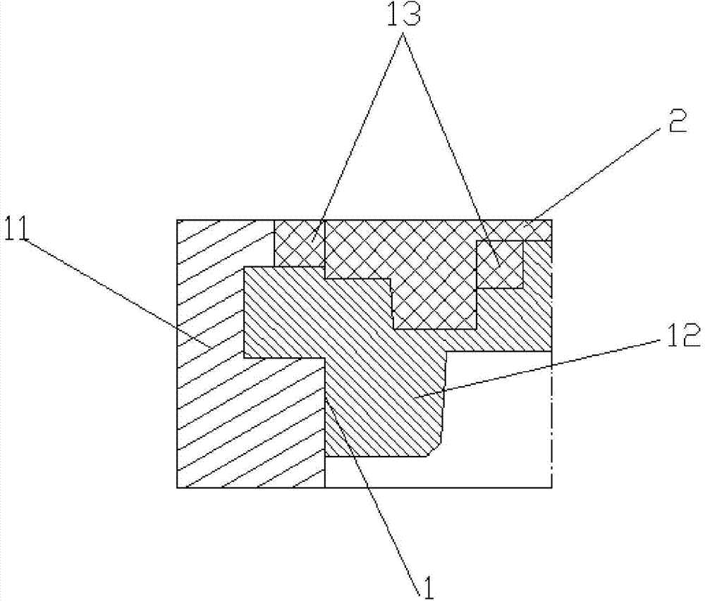 Combination outer shell piece and in-mould injection molding method