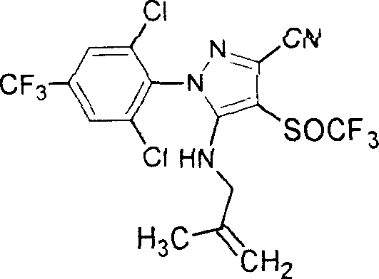 Pesticide composition of butene fipronil and organic phosphates