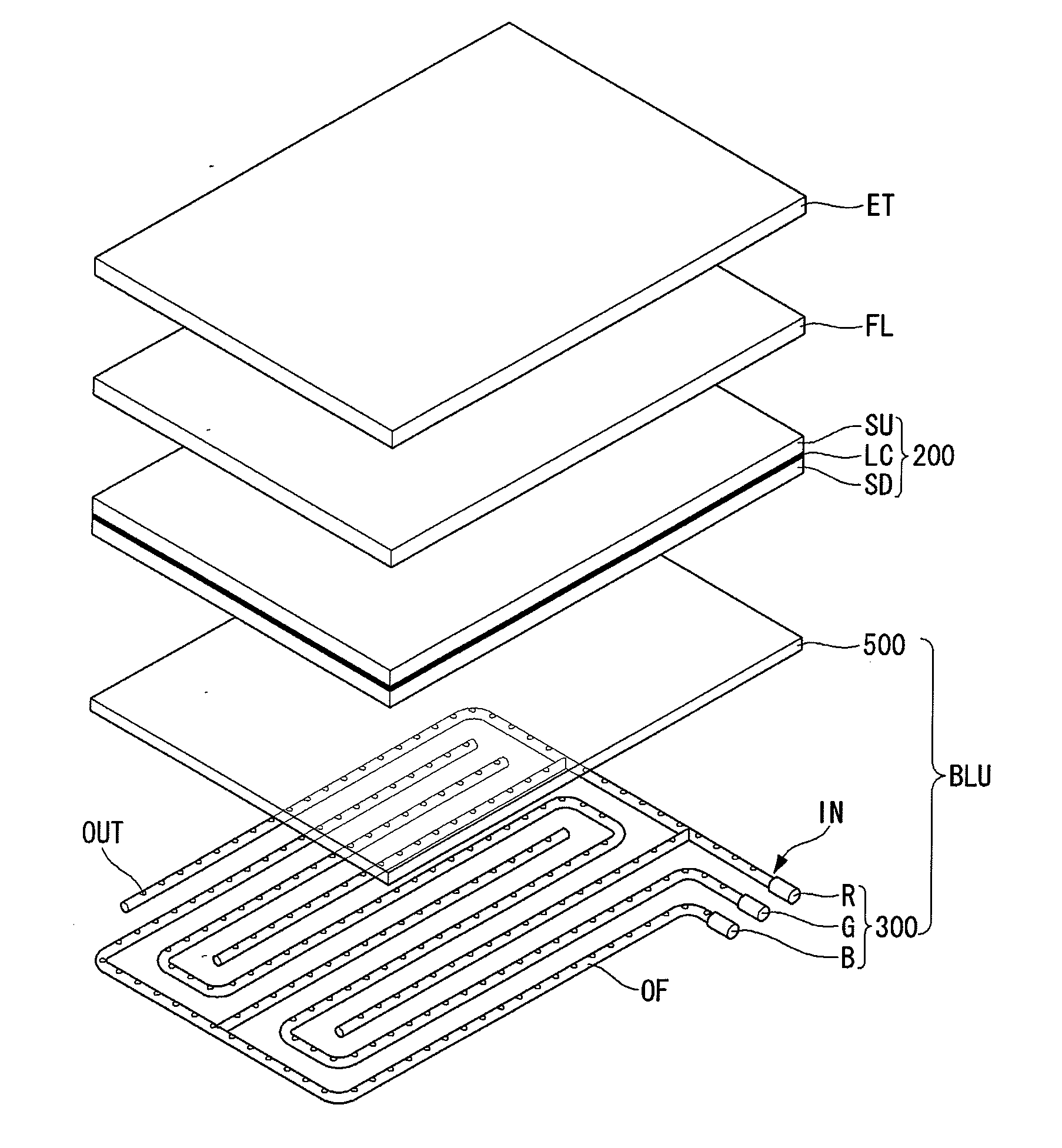 Spatial light modulating panel using transmittive liquid crystal display panel and 3D display device using the same