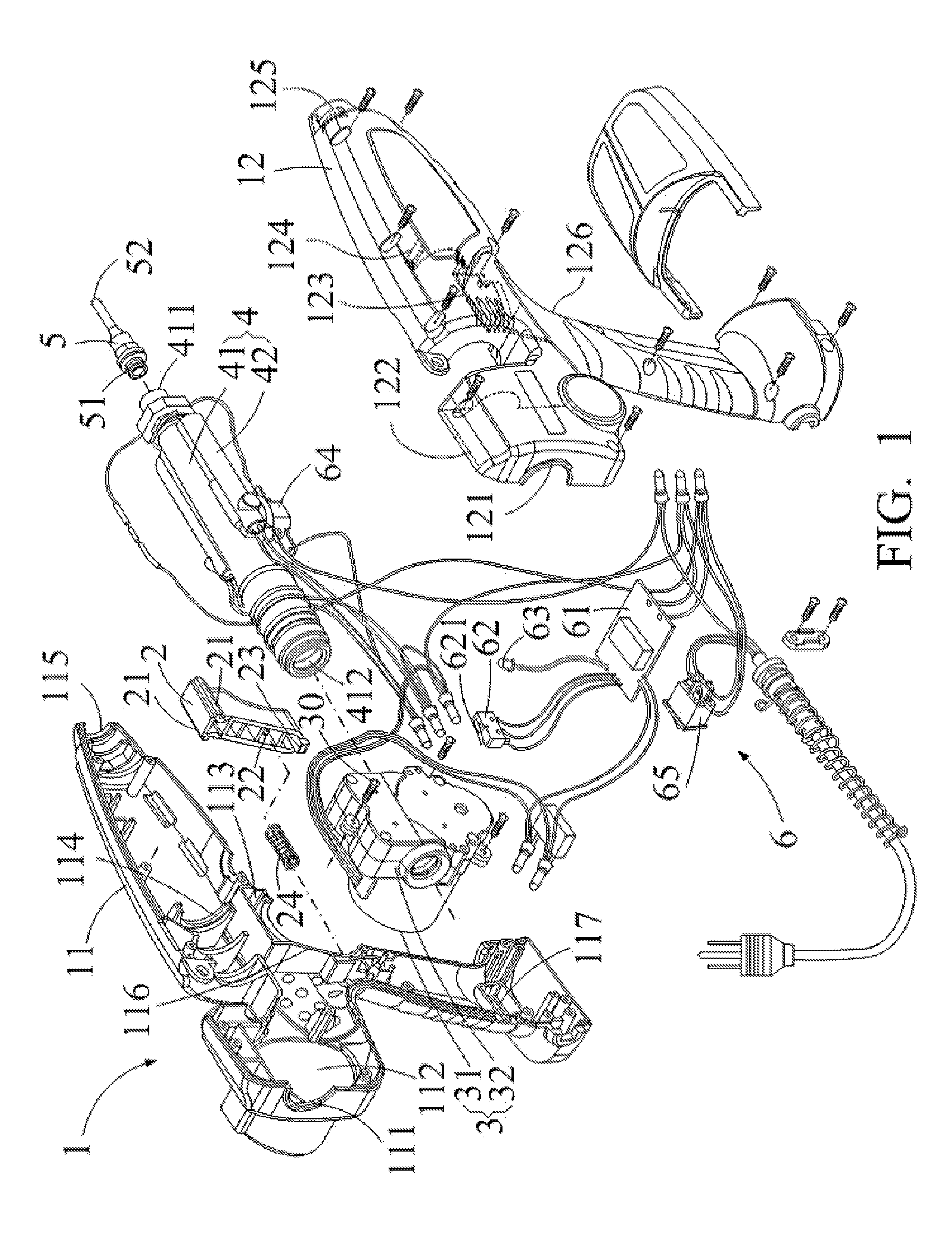 Hot melt glue gun with an automatic glue stick feeding structure