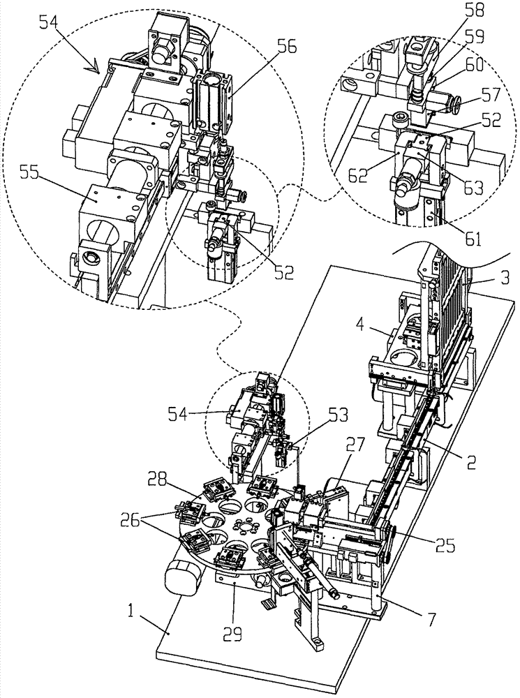 Connector assembly automatic production line having cooperative dual robots