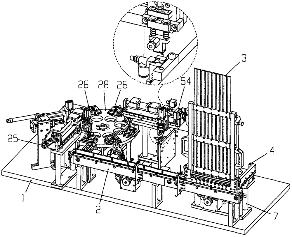 Connector assembly automatic production line having cooperative dual robots