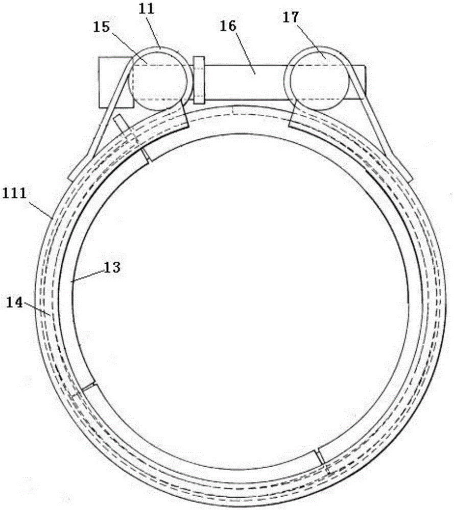 Pressure backfill pipe connection structure