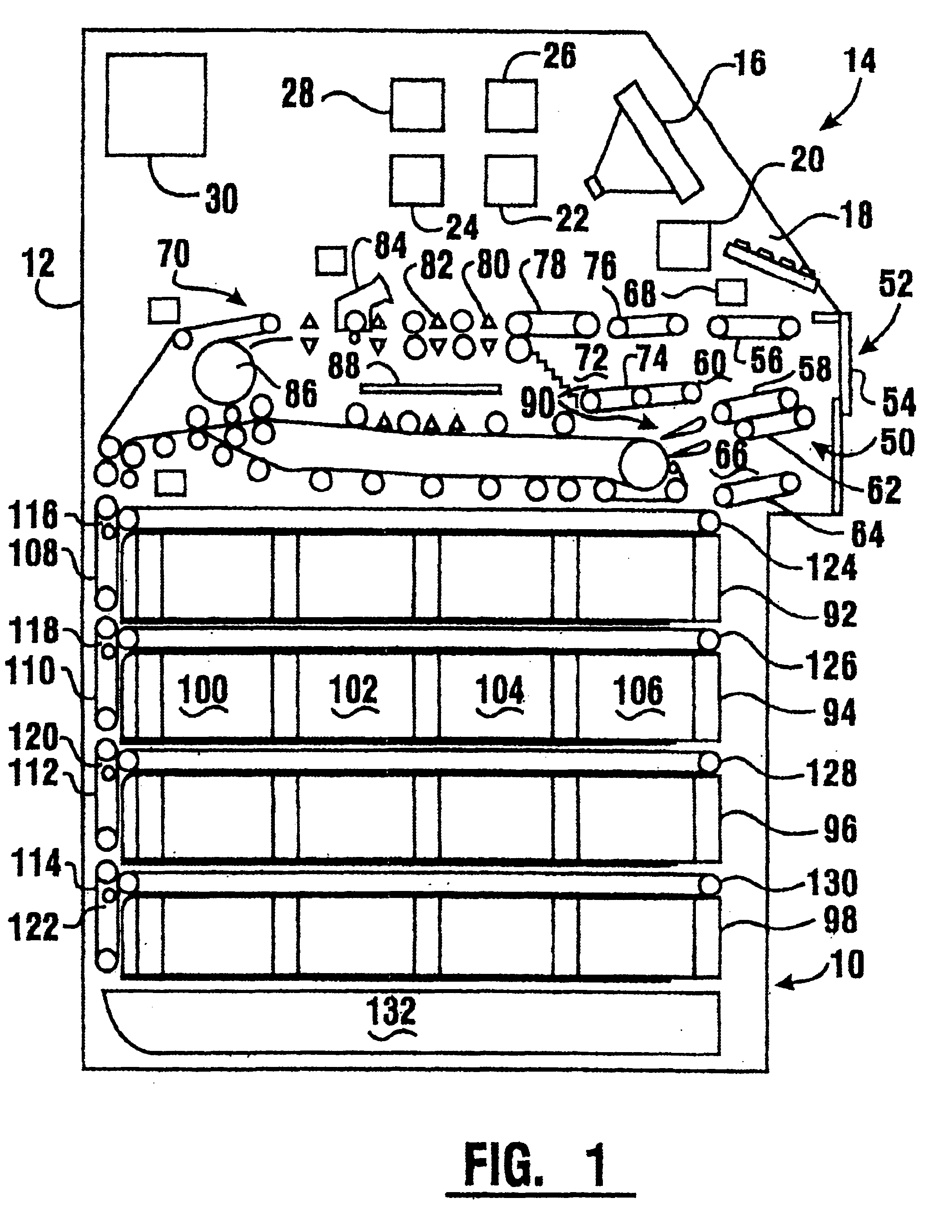 Document alignment mechanism for currency recycling automated banking machine