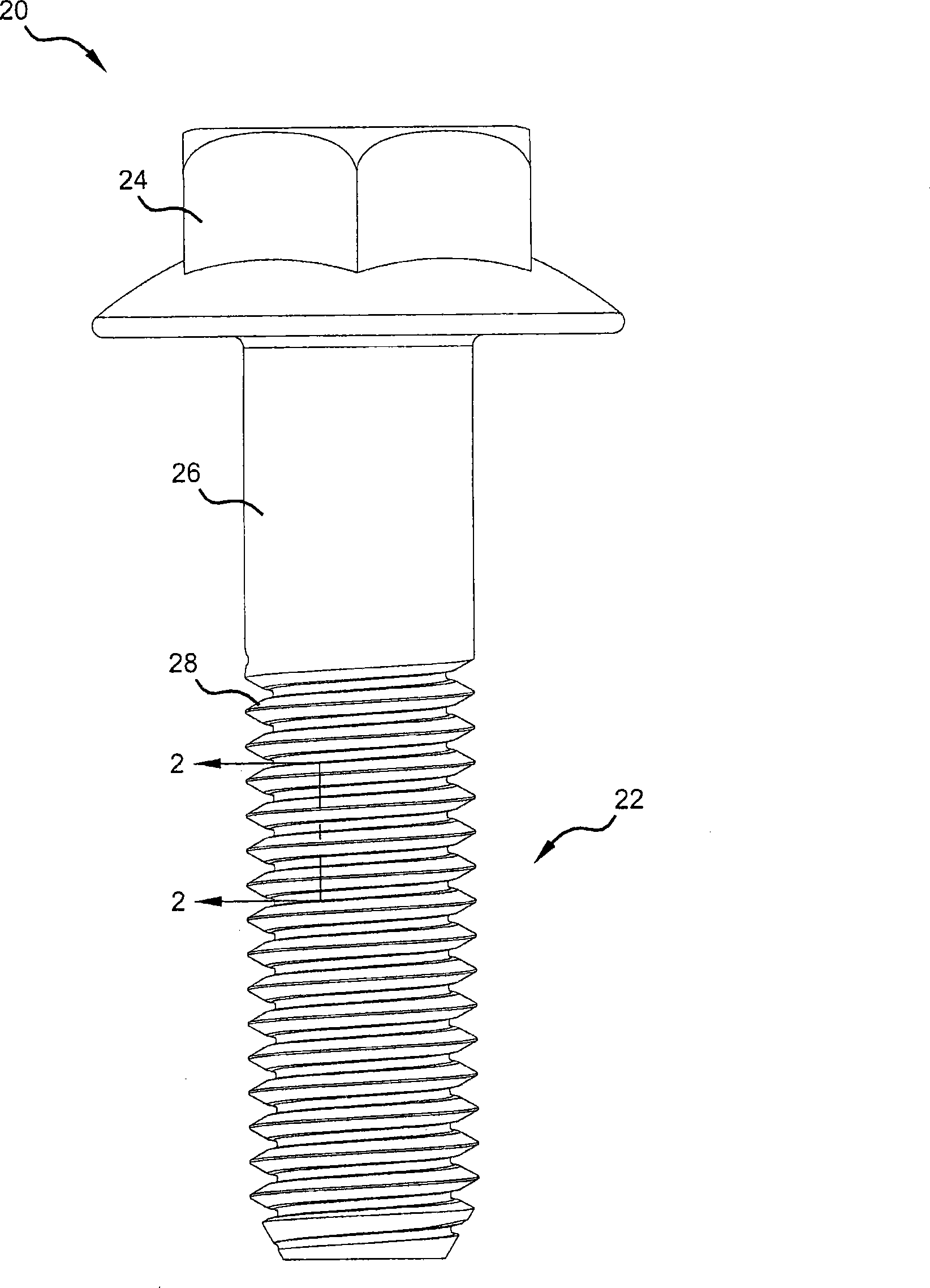 Thread profile modification for controlled stiffness