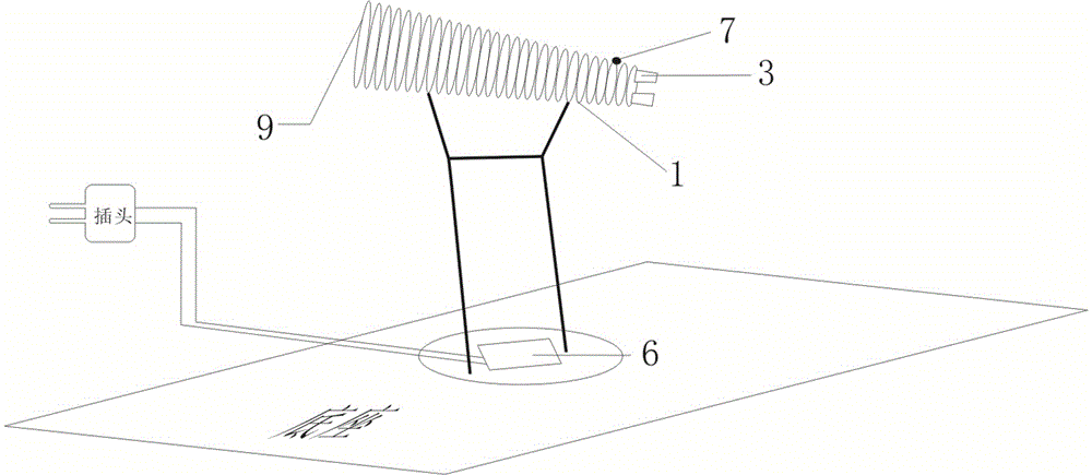 Synchronous telescopic electric soldering iron heat dissipation frame