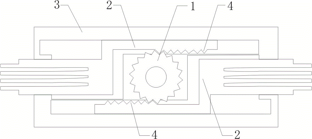 Synchronous telescopic electric soldering iron heat dissipation frame