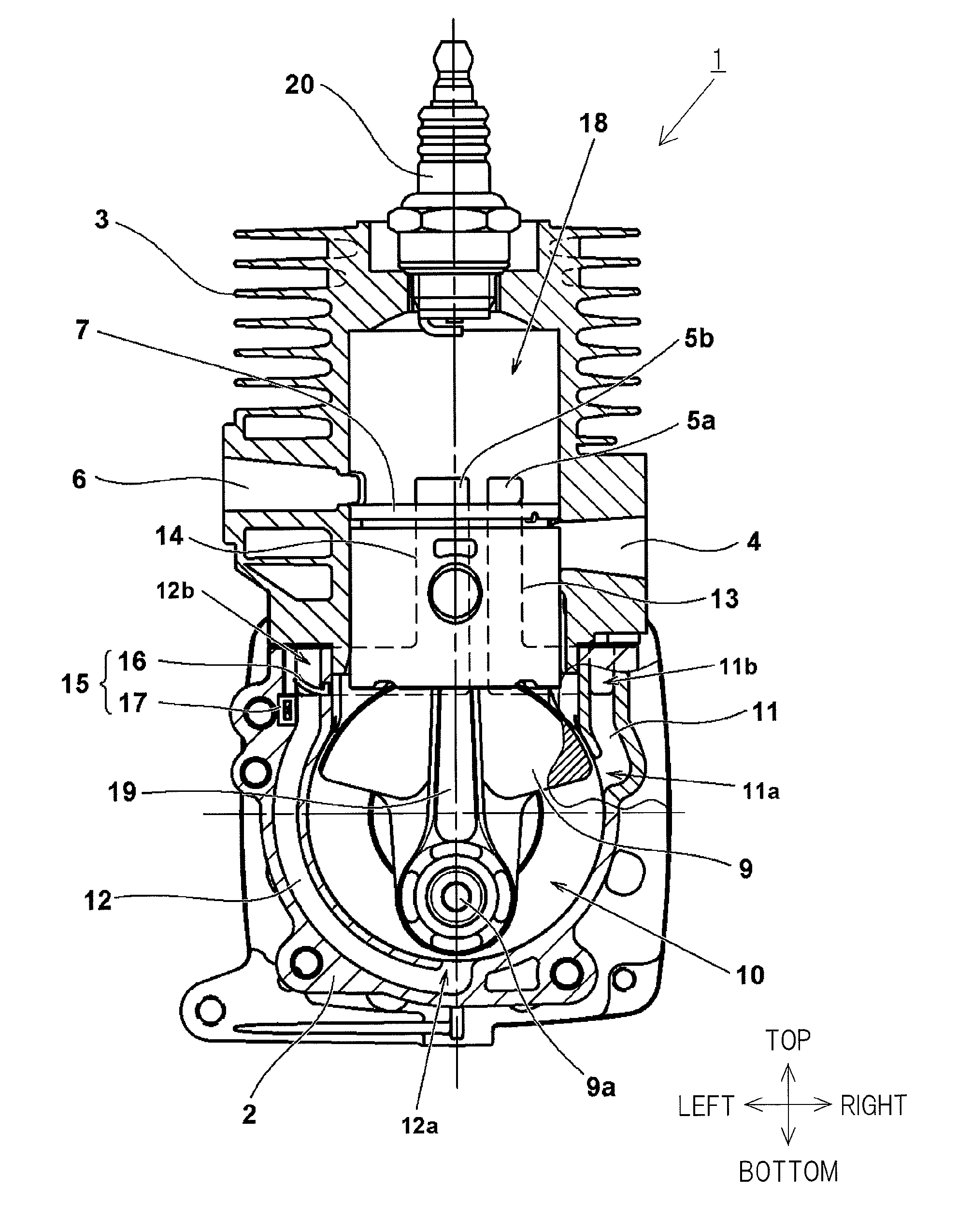 Engine and engine-driven working machine