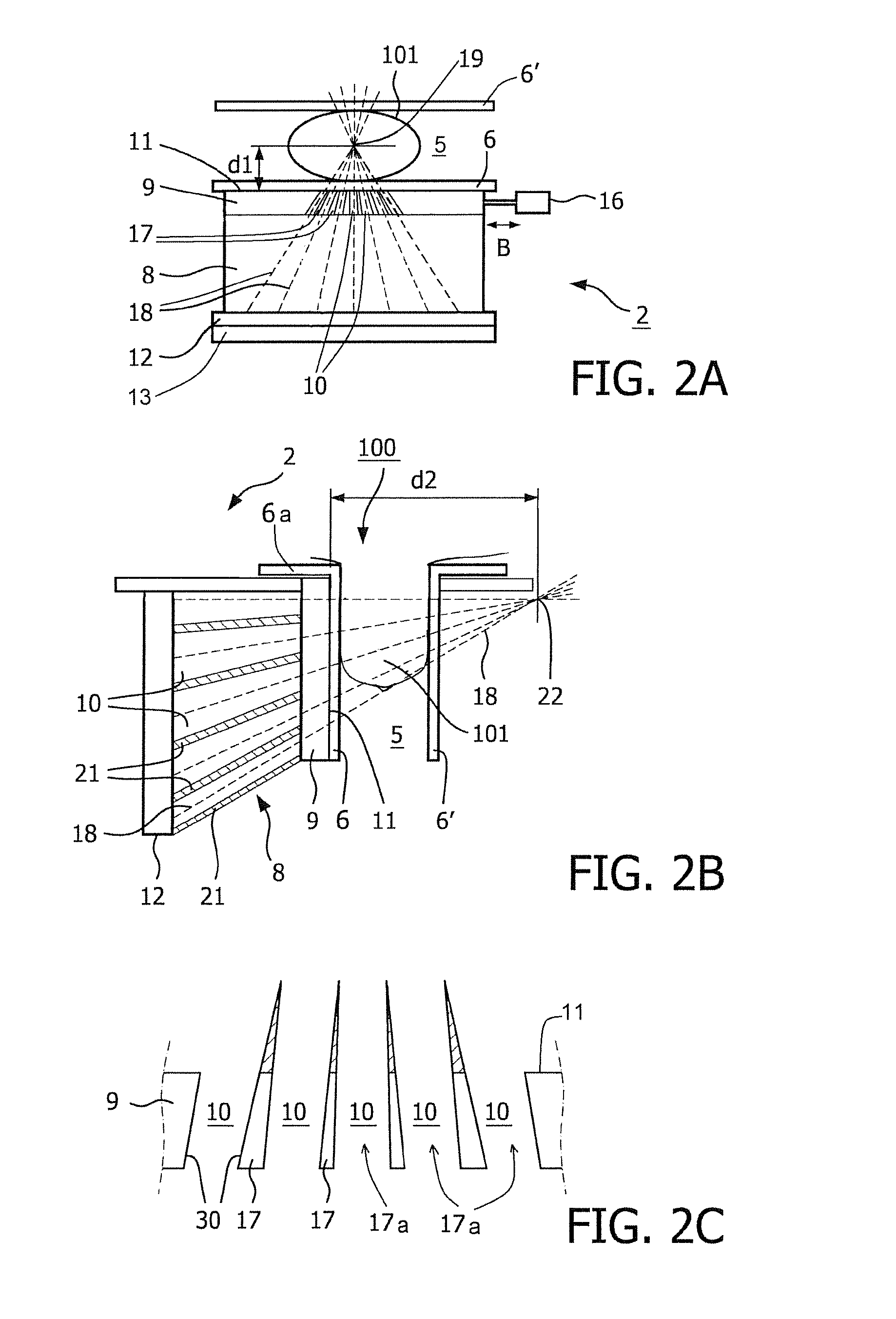 Scanning of a human body part with high-energy radiation emitted by the body part