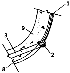 Waterproof system for road-tunnel-corrugated-steel primary support structure