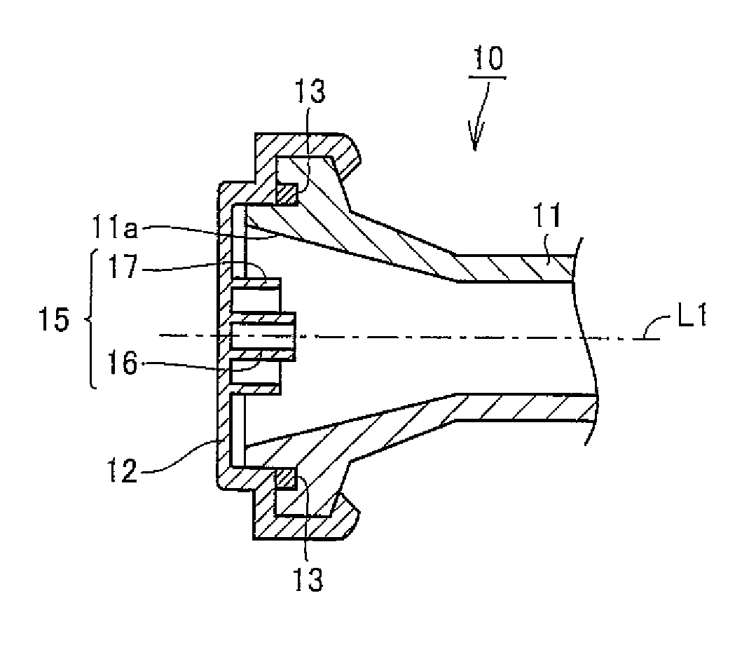 Primary radiator for parabolic antenna, low noise block down-converter, and parabolic antenna apparatus