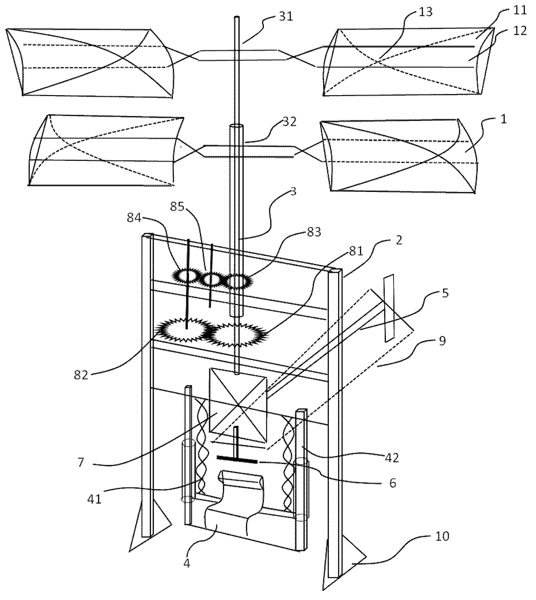 Low-rotating-speed double-layer propcopter