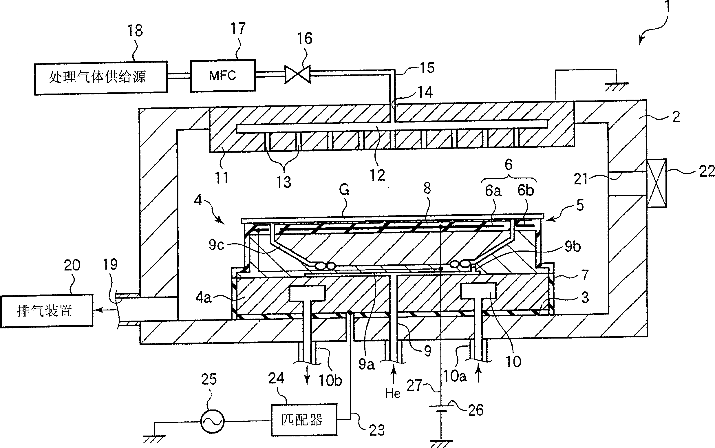 Electrostatic absorption electrode and treating apparatus