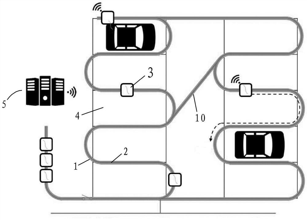 Mobile charging box, parking lot vehicle charging system and charging method