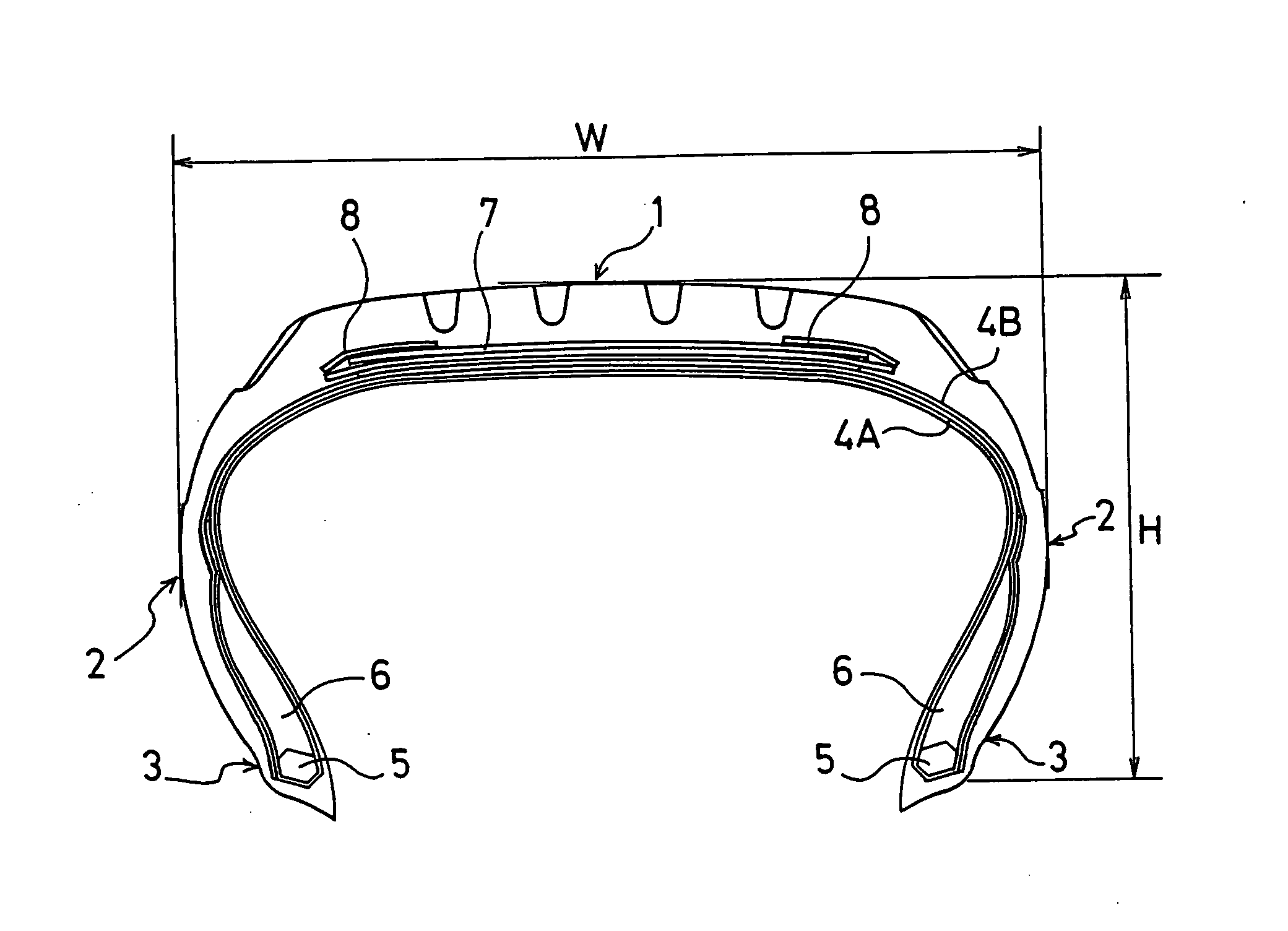 Pneumatic Radial Tire For Light Truck