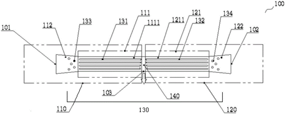 Flow dividing opposite impact microreaction passage and microreactor