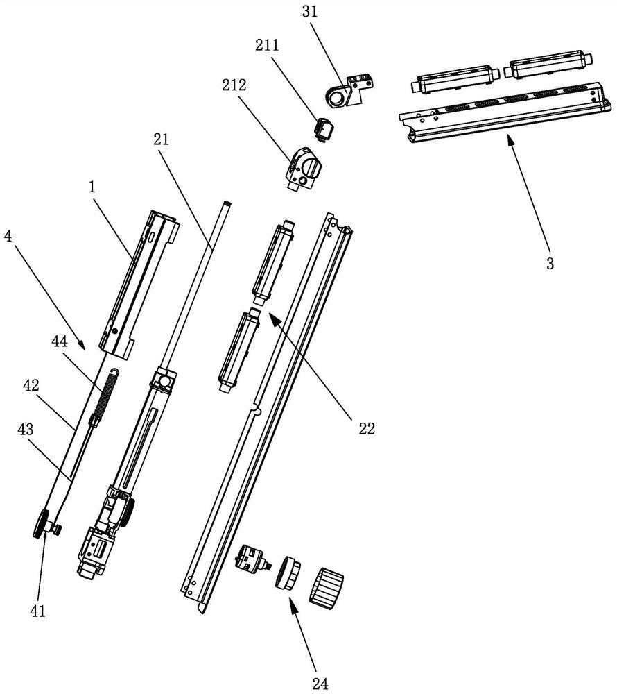 Side-spraying shower capable of being lifted and bent