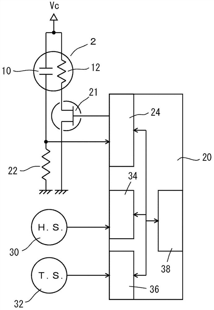 Gas detection device and gas detection method