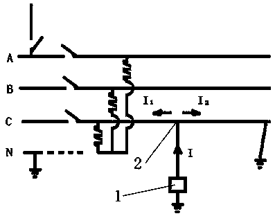 Line fault detection device mounted on aircraft