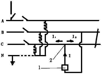 Line fault detection device mounted on aircraft