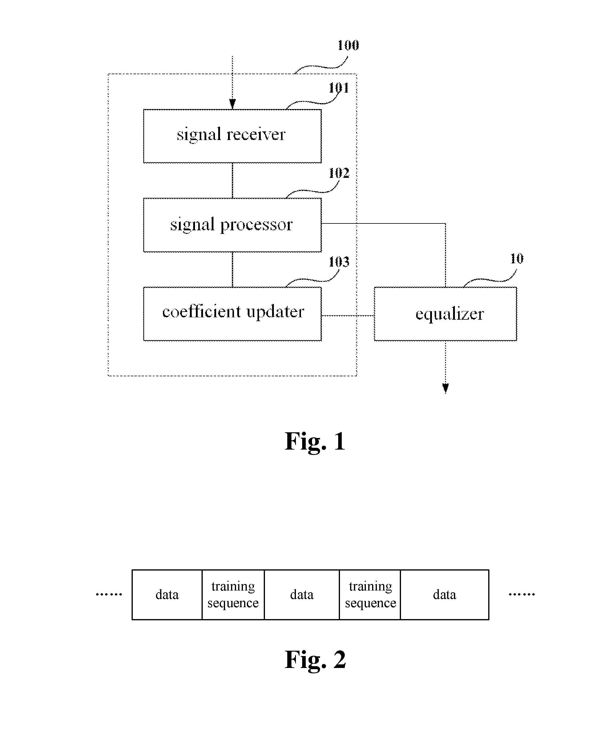 Updating apparatus and method for equalizer coefficient, receiver and otpical communication system